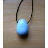 Blue Aragonite Pendant Tiny Pear
