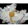 Bracelet Lave du Volcan Coeur Multi-couleur