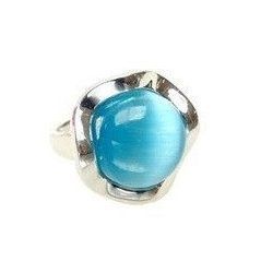 Bague Zircon Bleu Mod. Fleur