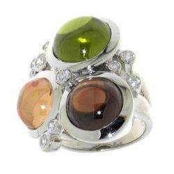 Silver and Zirconias Ring Mod. Naiara