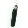 Black Tourmaline Bar Pendant