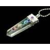 Quartz with Chakras Point Pendant