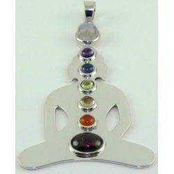 Colgante Chakras-Budha Plata 1ª