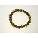 Pulsera Bola 8 Mm. Ojo De Tigre