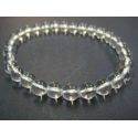 Pulsera Bola 8 Mm. Cuarzo Cristal De Roca