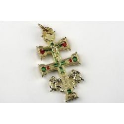 Cruz de Caravaca 5 cms. dorada