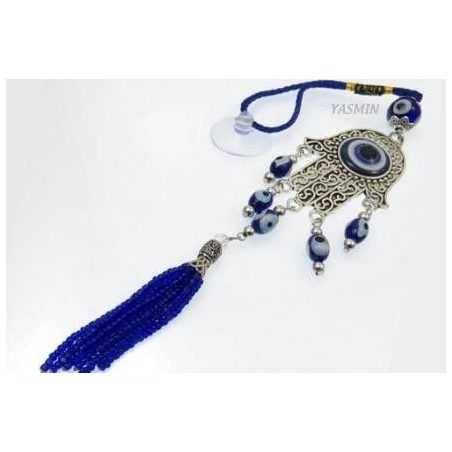 Mano de Fátima con Ojo Turco de Cristal 19 cms.