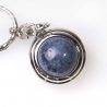 SAGITTARIUS Zodiac Keychain Blue Quartz Ball