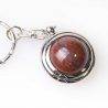 SCORPIO Zodiac Keychain Sard Jasper Ball