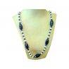Collar Ágata Azul y Perlas