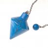 Péndulo Cónico Howlita Azul