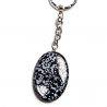 Snowflake Obsidian Anti-stress Keychain