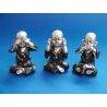 Figures de Bouddha Enfant (Ne pas voir-Ne pas écouter-Ne pas parler). Pack 3 unités