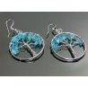 Boucles d'oreilles Apatite Arbre de la Vie