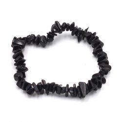 Pulsera Chip Turmalina Negra