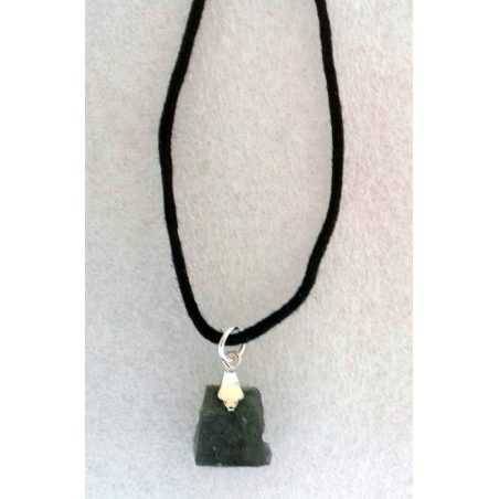 Colgante Moldavita con Engarce en Plata