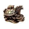 Golden Resin Dragon Turtle 85x65 mm.