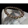 Bracelet Quartz Fumé Boule Lisse 6mm