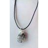 Quartz with Tourmaline Pendant