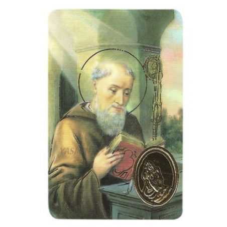 St. Benedict Print with Medal