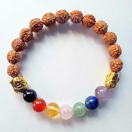 Bracelet 7 Chakras - Rudraksha