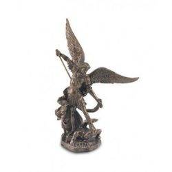 Archangel Michael bronze resin Statue 11 Cms.