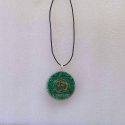 Pendentif Orgonite avec Malachite Circulaire