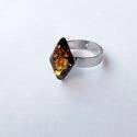Bague Ambre Réglable