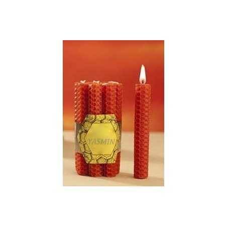 Handmade Virgin Wax Colored Candle 11,5 x 1,7 cms.