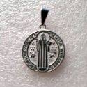 Médaille Saint Benoît Acier Inoxydable