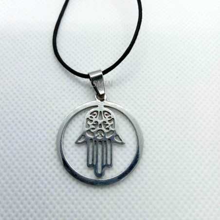 Pendentif Main Fatima Acier Inoxidable