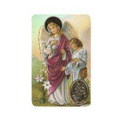 Classic Archangel St. Raphael Print with Medal