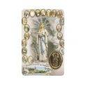 Our Lady of Rosary Print with Medal