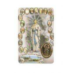 Our Lady of Rosary Print with Medal