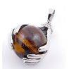 Pendentif Palantir Boule Minérale Assorti (Au Choix)