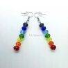 Earrings 7 Chakras Hook "Hippie"
