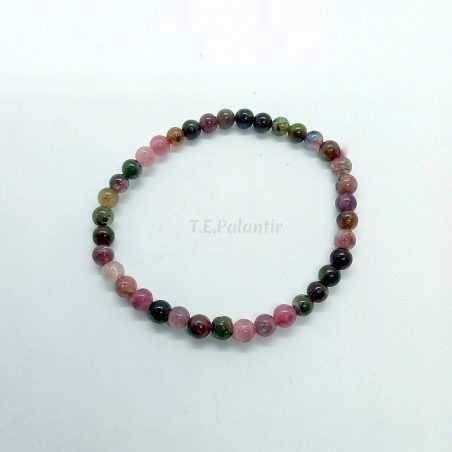 Bracelet Tourmaline Pastèque Boule 5 / 6 mm