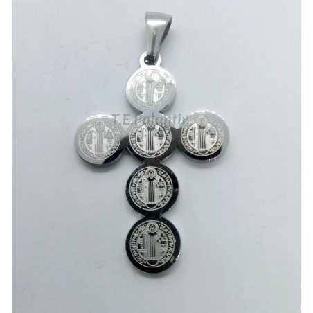 Saint Benedict Cross Pendant - Stainless Steel