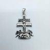 Pendentif Croix de Caravaca - Acier Inoxydable