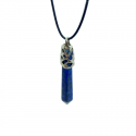 Pendentif Lapis Lazuli Point Serti Décoré