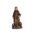 Sainte Marthe, figurine en marbre de 11 cm. D'hauteur. Patron des bonnes et des cuisiniers.