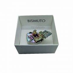 Crystallized Bismuth in Box 4x4 Cms.