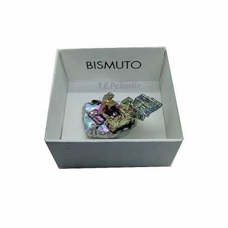 Crystallized Bismuth in Box 4x4 Cms.
