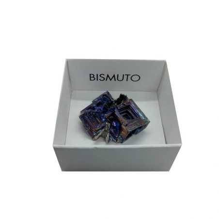 Crystallized Bismuth in Box 4x4 Cms.