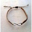 Infinity Adjustable Hemp Bracelet