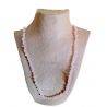Long Chip Pink Quartz Necklace