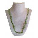 collar chip de olivino largo 90 cms.