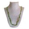 Long Chip Olivine Necklace