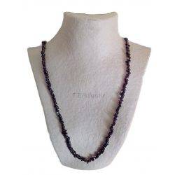 Collier Chip Long Grenat