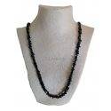 Collier Chip Long Onyx Noir